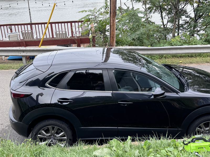 Passenger side after the wash.