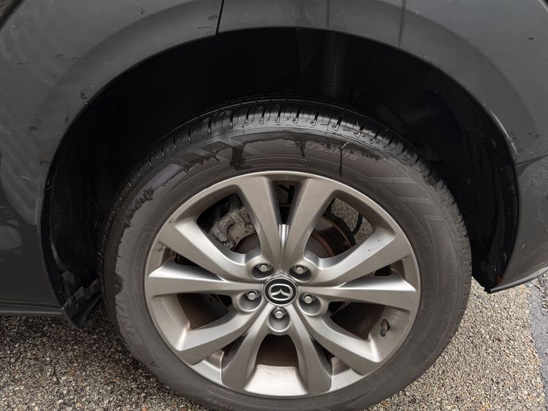 Rear wheel before cleaning.