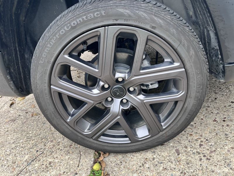 Wheel and tire after cleaning.