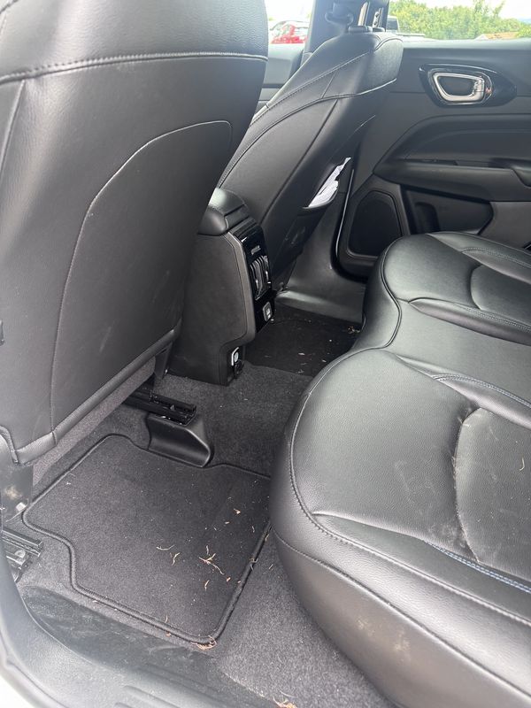Rear floor before.