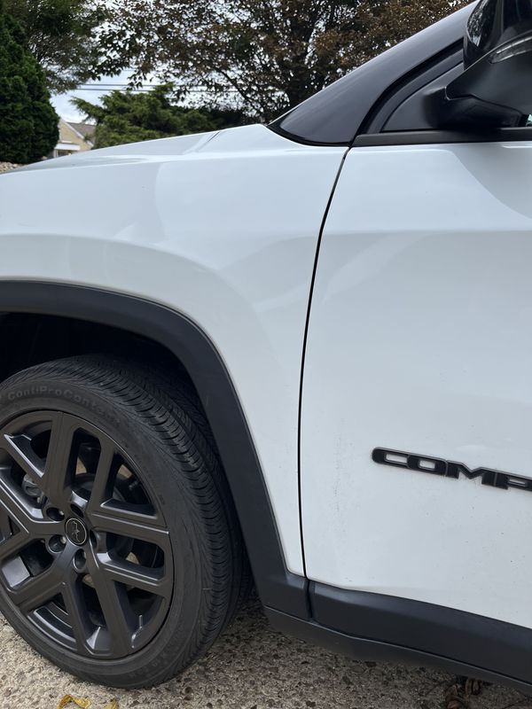 Front fender and wheel before the wash.