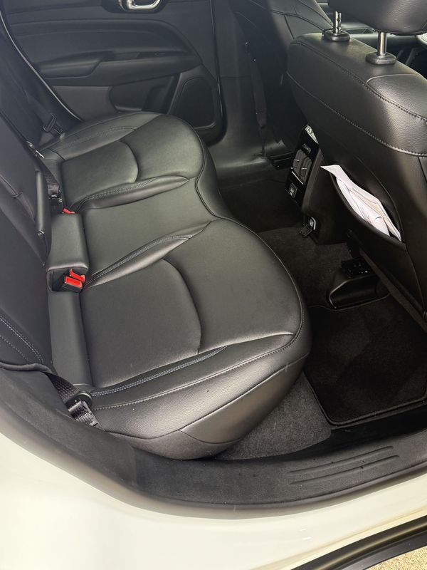 Rear seat and floor after detailing.