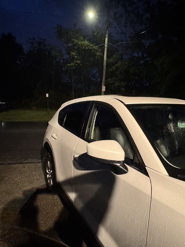 Passenger side at night.